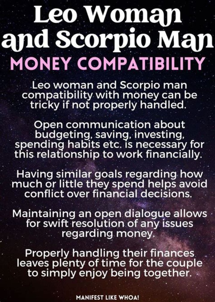 Leo woman scorpio man